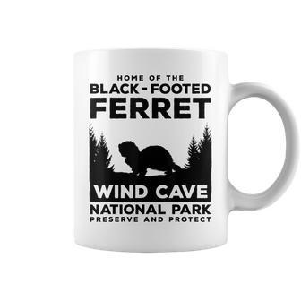 Wind Cave National Park Endangered Black Footed Ferret Coffee Mug | Mazezy