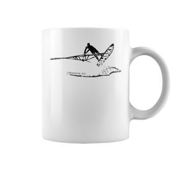 Windsurfing Shaka Freestyle Jump Windsurfer Wave Ocean Black Coffee Mug | Mazezy