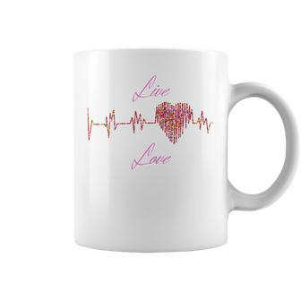 Womens Love And Love Body Pulse Pride Coffee Mug | Mazezy