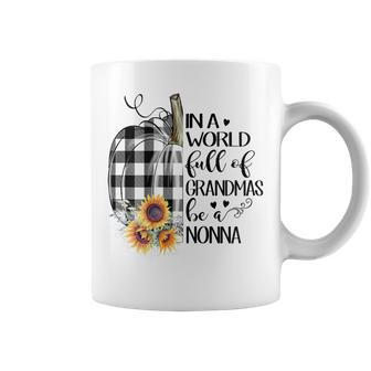 In A World Full Of Grandmas Be A Nonna Halloween Fall Coffee Mug | Mazezy