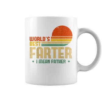 Worlds Best Farter I Mean Father Fathers Day For Dad Coffee Mug | Mazezy