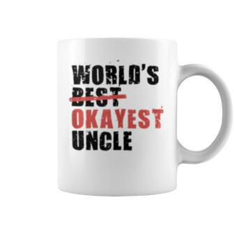 Worlds Best Okayest Uncle Acy014a Coffee Mug | Mazezy DE