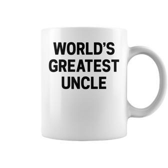 Worlds Greatest Uncle Gift For Uncles Coffee Mug | Mazezy
