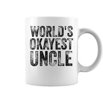 Worlds Okayest Uncle Ok K T Coffee Mug | Mazezy
