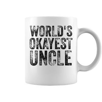 Worlds Okayest Uncle Ok K T Coffee Mug | Mazezy