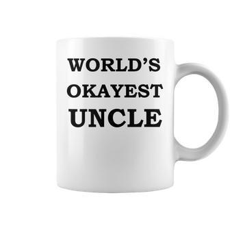 Worlds Okayest Uncle S | Ok Uncle Coffee Mug | Mazezy