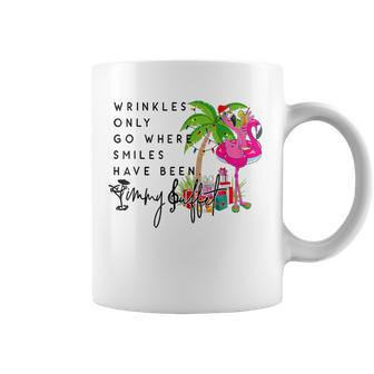 Wrinkles Only Go Where Smiles Have Been Coffee Mug - Thegiftio UK