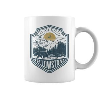 Yellowstone National Park Bear Nature Hiking Outdoors Coffee Mug - Seseable