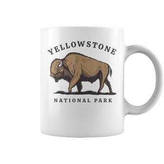 Yellowstone National Park Vintage Buffalo Bison Retro Coffee Mug | Mazezy DE