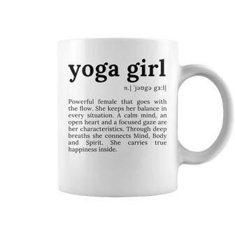Yoga Girl Definition Motivation Quote For Women With Sayings Coffee Mug | Mazezy