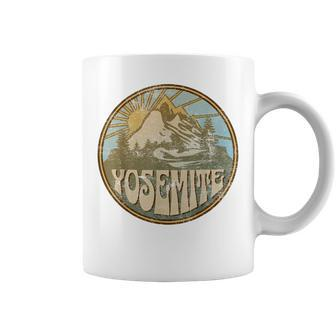 Yosemite California Nature Mountains Hiking Outdoors Vintage Coffee Mug | Mazezy
