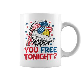 You Free Tonight Independence Day 4Th Of July American Eagle Coffee Mug | Mazezy