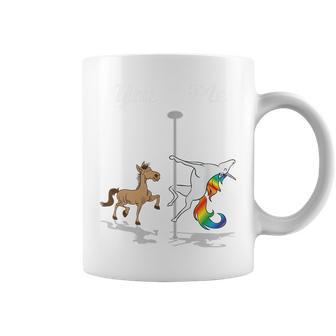 You Me Unicorn Pole Dancing Unicorn Coffee Mug | Mazezy