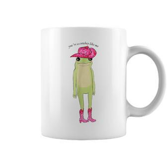 Youre Pink A Frog Cowboy Like Funny Me Cowboy Hat Cowgirl Coffee Mug - Monsterry