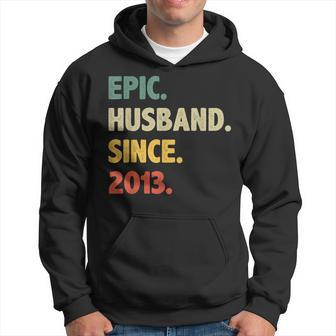 10Th Wedding Anniversary For Him - Epic Husband Since 2013 Hoodie | Mazezy