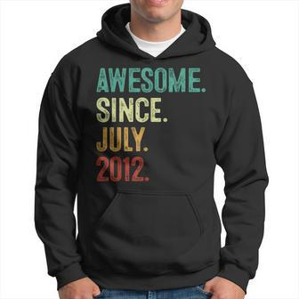 11 Year Old Awesome Since July 2012 11Th Birthday Hoodie | Mazezy CA