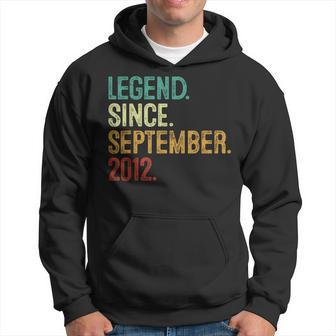 11 Years Old Legend Since September 2012 11Th Birthday Hoodie - Monsterry AU