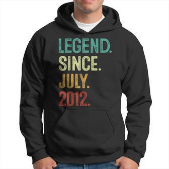 11 Years Old Legend Since July 2012 11Th Birthday Funny Birthday Gifts Hoodie | Mazezy