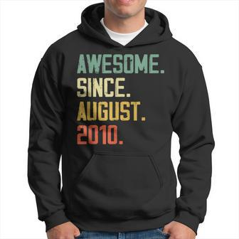 13 Years Old Awesome Since August 2010 13Th Birthday Gift August Funny Gifts Hoodie | Mazezy