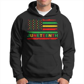 1865 Junenth Black History American Flag African Freedom Hoodie | Mazezy