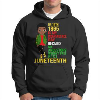 1865 Junenth Is My Independence Day Black Melanin Boys  Hoodie