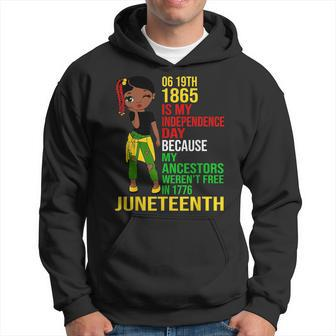 1865 Junenth Is My Independence Day Black Melanin Girls Hoodie | Mazezy