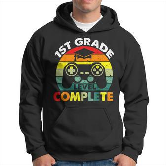 1St Grade Level Complete Gamer Last Day Of School Boys Hoodie | Mazezy