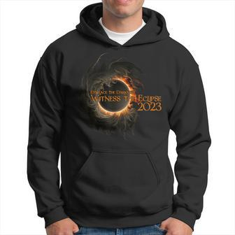 2023 Annular Solar Eclipse Fan Embrace The Darkness Hoodie - Seseable