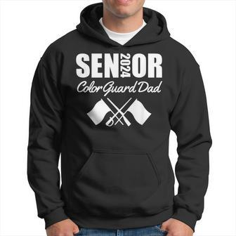 2024 Senior Color Guard Dad Flag Marching Band Parent Helper Hoodie - Monsterry