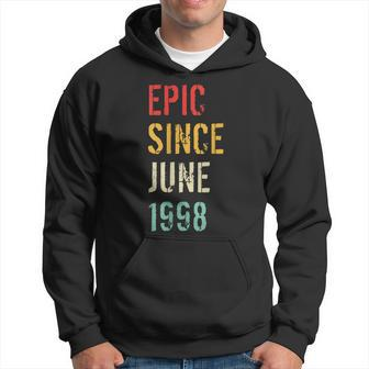21St Birthday Gift Epic Since June 1998 Hoodie | Mazezy