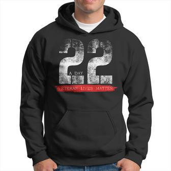 22 A Day Veteran Lives Matter Military Suicide Awareness Hoodie | Mazezy