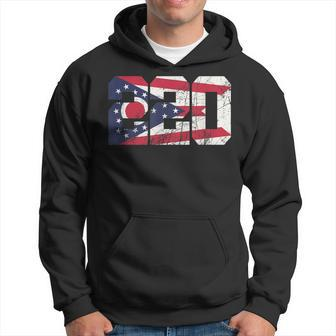 220 Area Code Flag Of Ohio State Vintage Hoodie | Mazezy