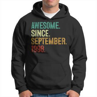 25 Year Old Awesome Since September 1998 25Th Birthday Hoodie | Mazezy