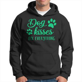 2Nd Chance Dog Rescue Of Iowa Dog Kisses Fix Everything Hoodie | Mazezy