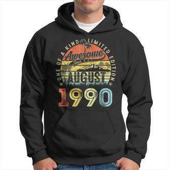 33 Year Old Awesome Since August 1990 33Rd Birthday Hoodie - Monsterry DE