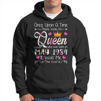 38 Years Old Girls 38Th Birthday Queen May 1984 Hoodie | Mazezy