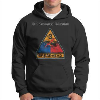 3Rd Armored Division Distress Color Spearhead Hoodie | Mazezy