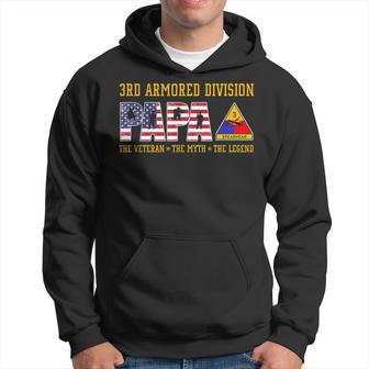 3Rd Armored Division Papa The Veteran The Legend Hoodie | Mazezy