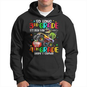 3Rd Grade Graduation Dinosaurs Truck 4Th Grade Here We Come Hoodie