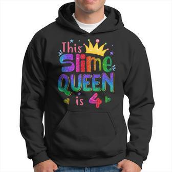 4 Year Old Gift This Slime Queen Is 4Th Birthday Girl N Hoodie | Mazezy AU