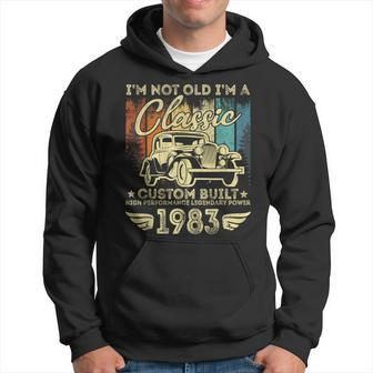 40 Year Old Vintage 1983 Classic Car 40Th Birthday Gifts Hoodie | Mazezy UK
