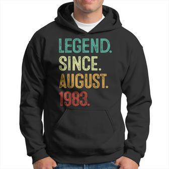 40 Years Old Legend Since August 1983 40Th Birthday 40Th Birthday Funny Gifts Hoodie | Mazezy