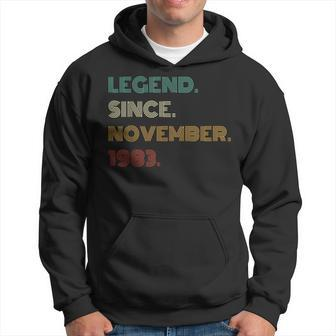 40 Years Old Legend Since November 1983 40Th Birthday Hoodie - Seseable