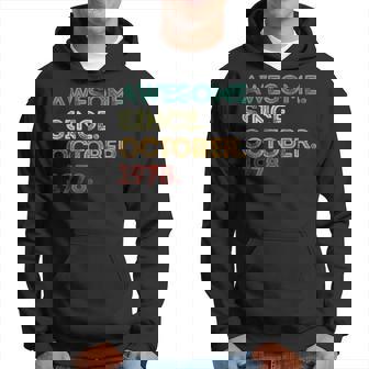 45 Years Old Awesome Since October 1978 45Th Birthday Hoodie - Thegiftio UK