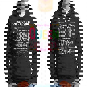 47 Years Old Birthday Girls 47Th Birthday Queen July 1974 Hoodie | Mazezy