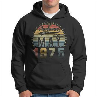 48 Year Old Awesome Since May 1975 48Th Birthday Hoodie | Mazezy