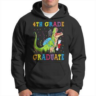 4Th Grade Graduate Dinosaur Trex 4Th Grade Graduation Hoodie | Mazezy AU