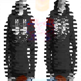 4Th July Funny Baseball Griddy Dance Usa Patriotic Man Hoodie
