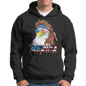 4Th Of July Eagle Mullet Merica Men 4Th Of July American Mullet Funny Gifts Hoodie | Mazezy AU