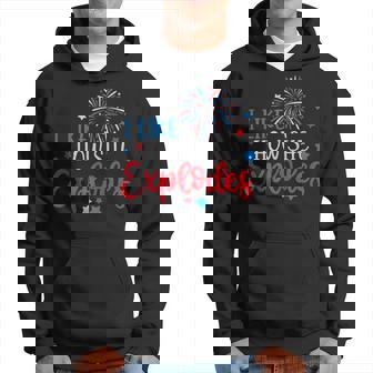 4Th Of July I Like How She Explodes Fireworks Funny Couple Hoodie - Seseable